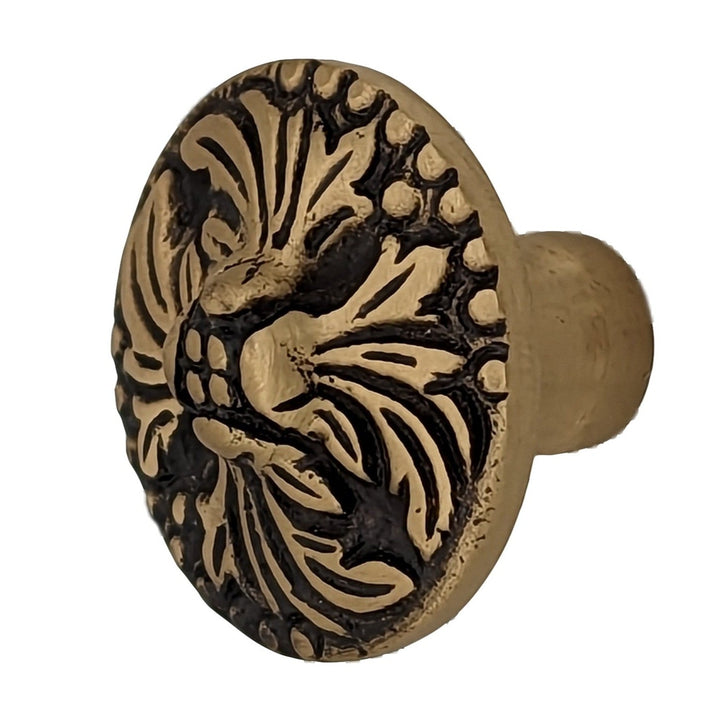 COPPER MOUNTAIN HARDWARE Solid Brass Victorian Rococo Cabinet and Furniture Knob