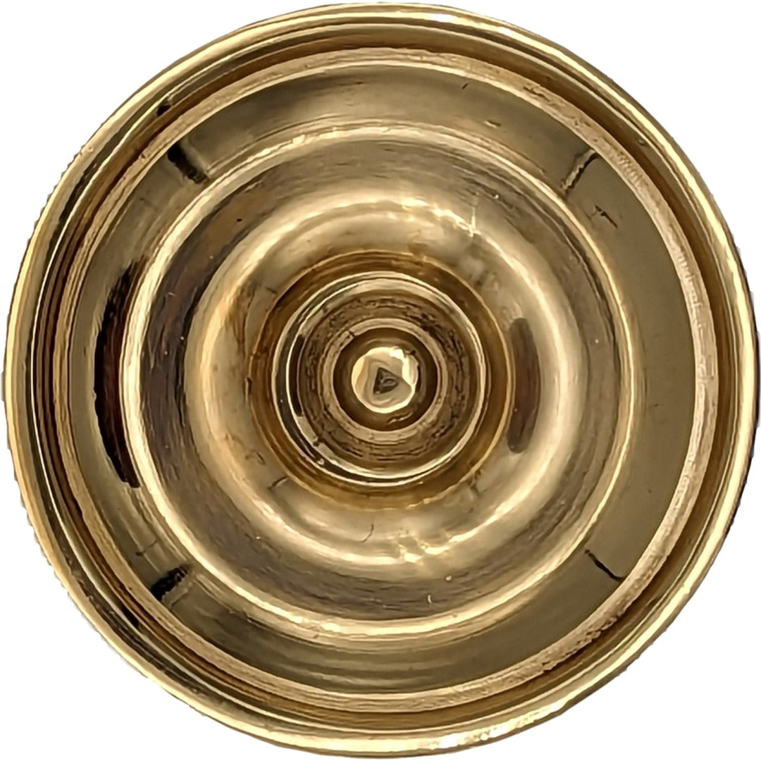 COPPER MOUNTAIN HARDWARE Modern Brass Round Disc Cabinet & Furniture Knob