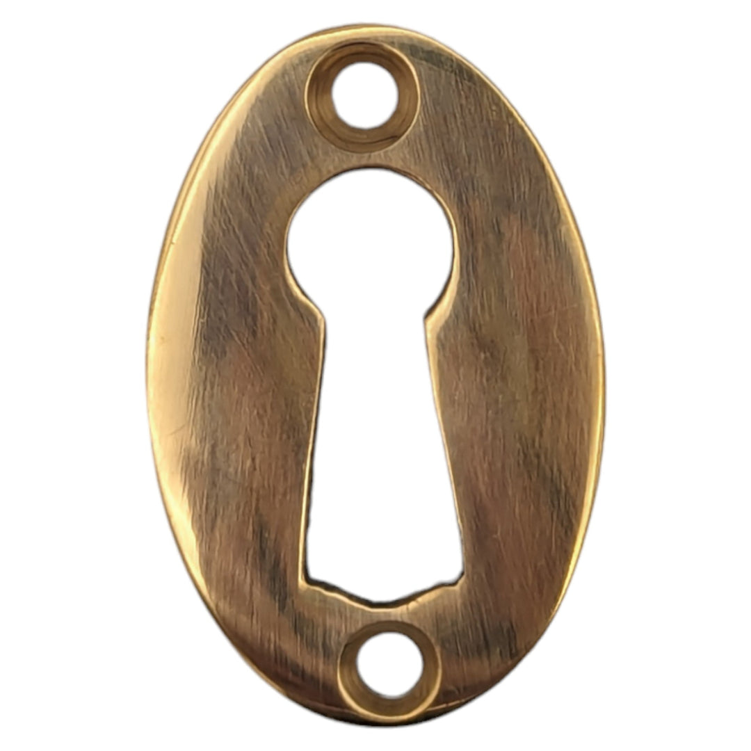 COPPER MOUNTAIN HARDWARE Solid Brass Distressed Style Escutcheon / Keyhole Cover