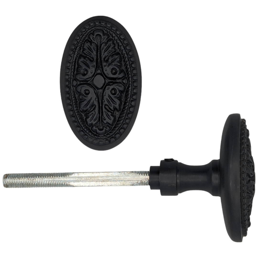 Avalon Oval Solid Brass Spare Door Knob Set (Several Finishes Available) COPPER MOUNTAIN HARDWARE