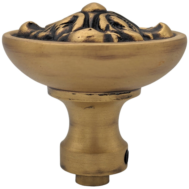 Romanesque Solid Brass Spare Door Knob Set (Several Finishes Available) COPPER MOUNTAIN HARDWARE