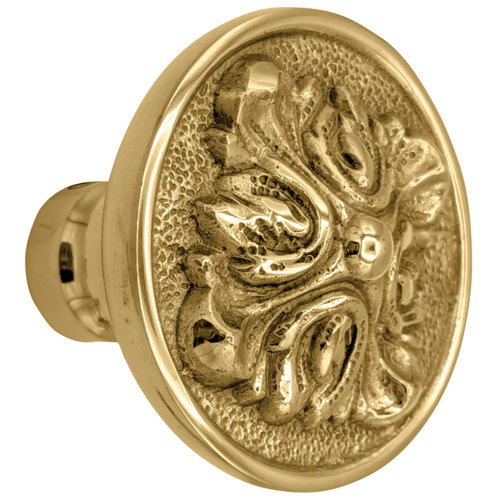 Romanesque Solid Brass Spare Door Knob Set (Several Finishes Available) COPPER MOUNTAIN HARDWARE