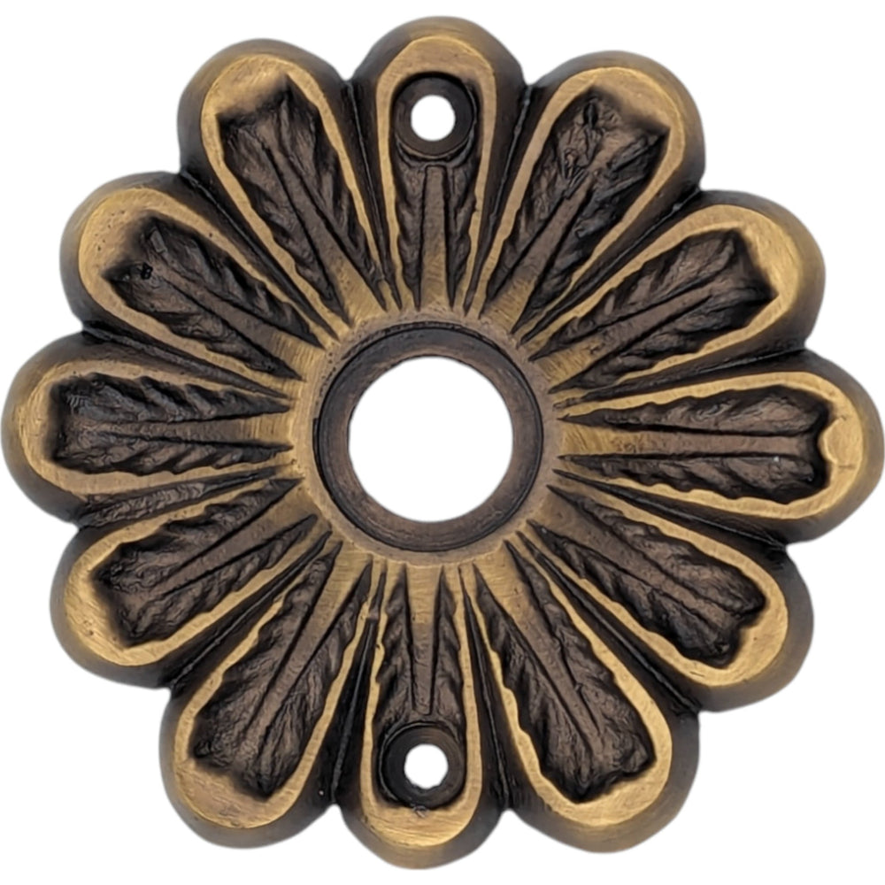 Maltesia Flower Style Solid Brass Rosette (Several Finishes Available) COPPER MOUNTAIN HARDWARE