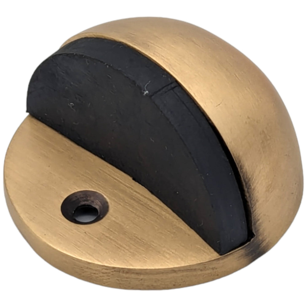 Low Profile Brass Floor Mounted Door Stop (Several Finishes Available) COPPER MOUNTAIN HARDWARE
