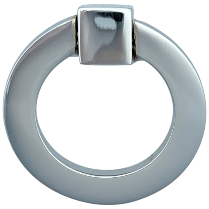 2 Inch Mission Style Solid Brass Drawer Ring Pull Hand Wrought