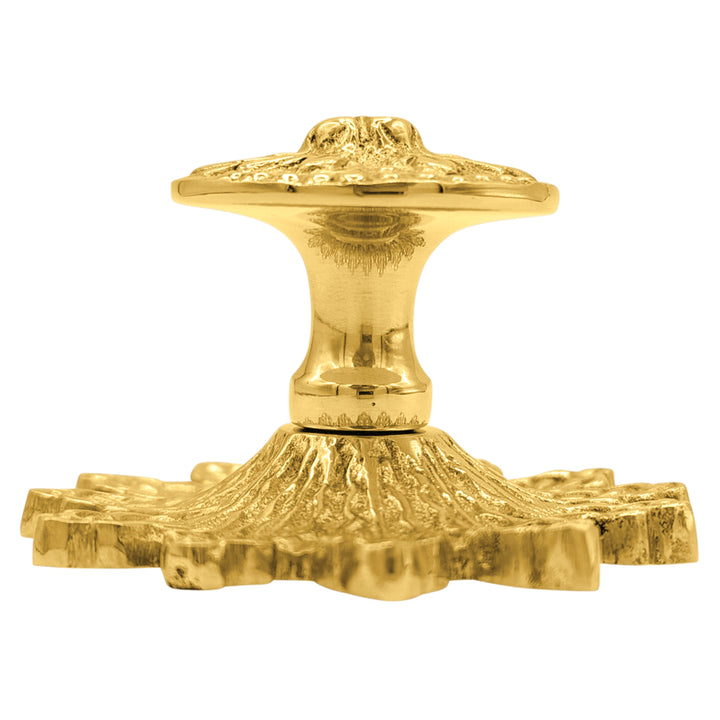 2 5/8 Inch Rococo Cabinet & Furniture Knob with Backplate (Several Finishes Available)