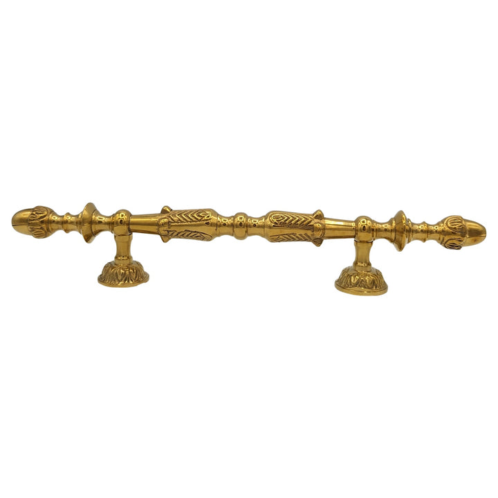 11 3/4 Inch (6 Inch C-C) Solid Brass French Empire Door Pull COPPER MOUNTAIN HARDWARE