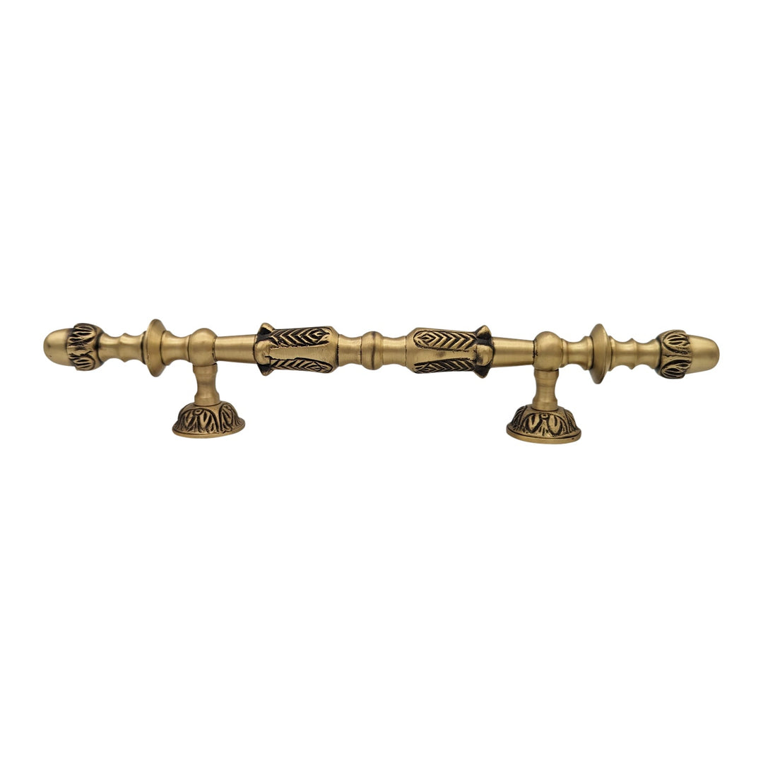 11 3/4 Inch (6 Inch C-C) Solid Brass French Empire Door Pull COPPER MOUNTAIN HARDWARE