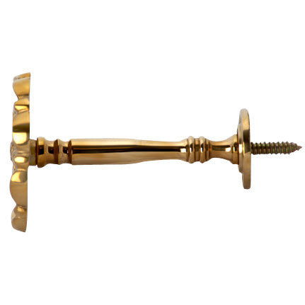 Solid Brass Floral Style Curtain Tie Back (Several Finishes Available)