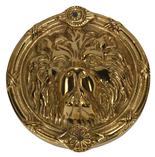 Lion's Head Medallion (Several Finishes Available) COPPER MOUNTAIN HARDWARE
