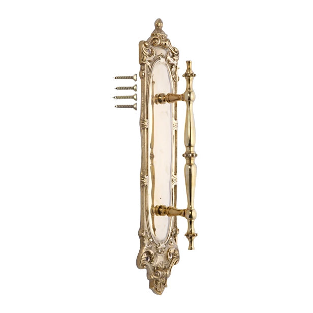 14 1/2 Inch Solid Brass Victorian Pull Plate