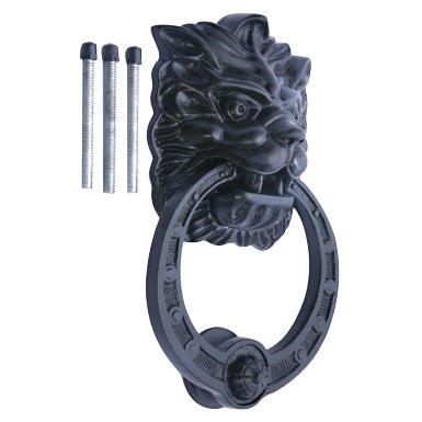 Regal Lion 8 3/8 Inch Brass Door Knocker (Several Finishes Available)