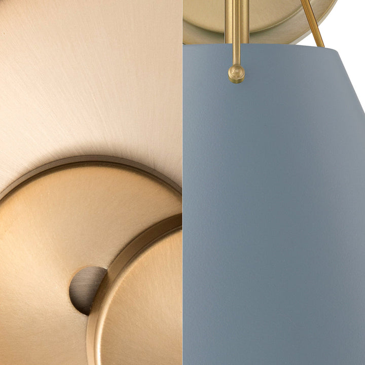 Crystorama Crystorama Xavier 4 Light Vibrant Gold + Blue Chandelier