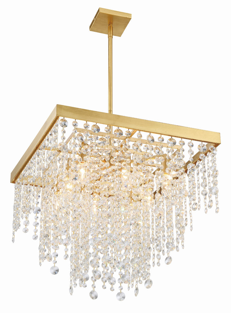 Crystorama Crystorama Winham 8 Light Antique Gold Chandelier