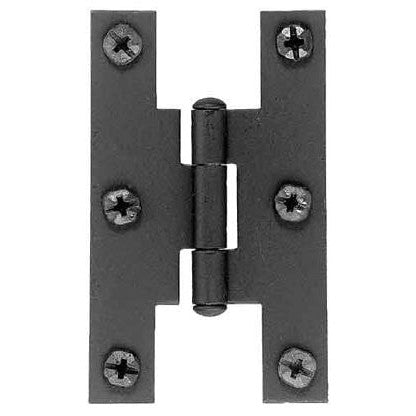 Pair of 3 Inch Tall H Style Hinges (Solid Iron, Offset) ACORN MANUFACTURING