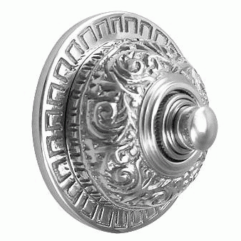 2 7/8 Inch Diameter Eastlake Doorbell (Satin Nickel Finish) COPPER MOUNTAIN HARDWARE