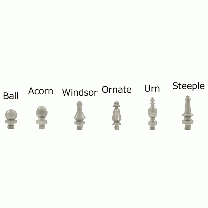 4 Inch X 4 Inch Solid Brass Zig-Zag Hinge (5/8 Radius Corner, Brushed Nickel Finish) DELTANA