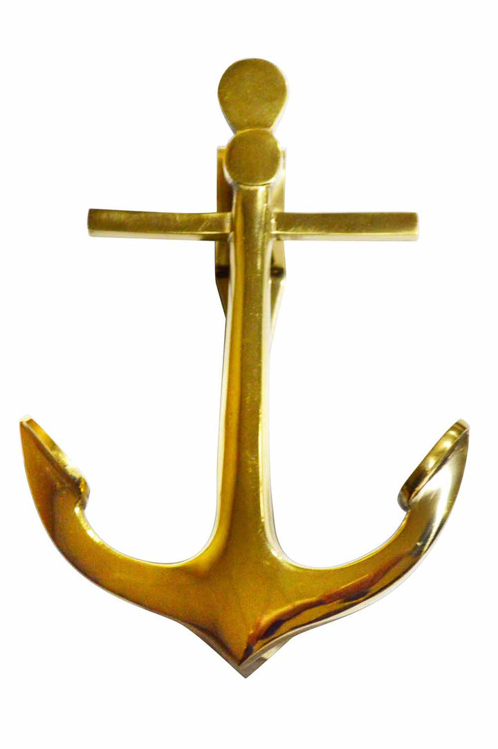 COPPER MOUNTAIN HARDWARE 5 3/4" Solid Brass Nautical Anchor Door Knocker in Several Finishes