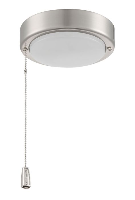##Antique Hardware## 1 Light Universal LED Disk Light Kit in Brushed Polished Nickel