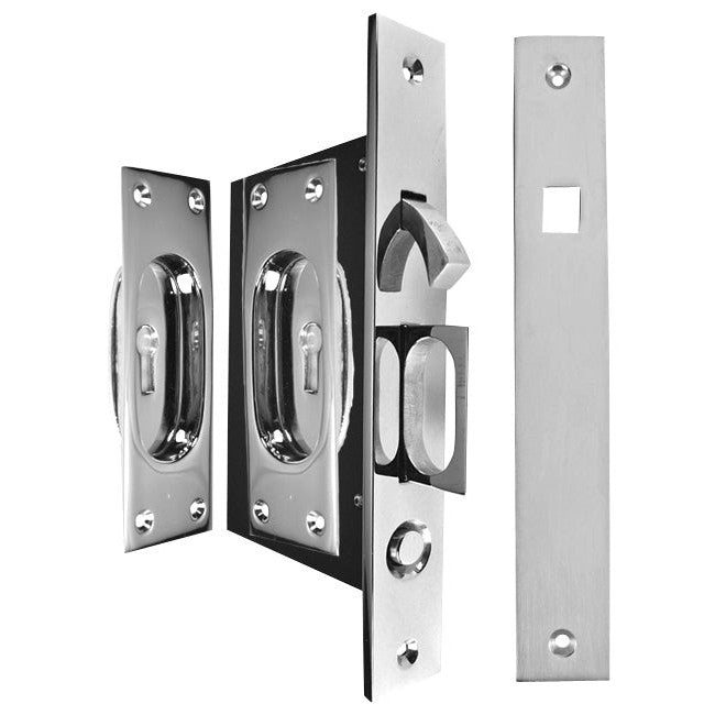Traditional Rectangular Pocket Privacy (Lock) Door Set