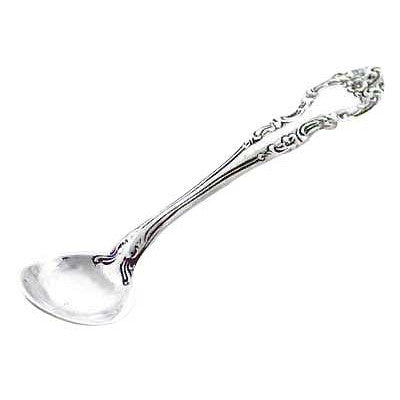 Set of 4 Salt Spoons - American Pattern Sterling Silver Salt Spoon COPPER MOUNTAIN HARDWARE