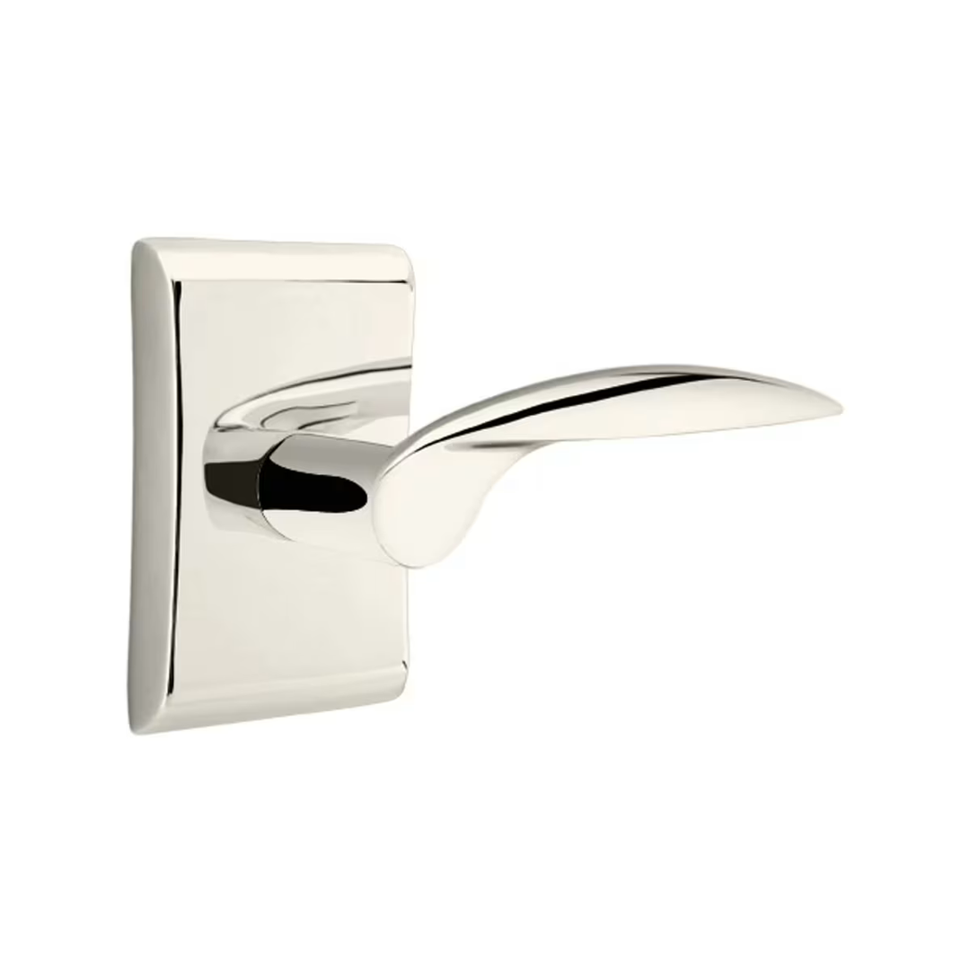 Emtek Solid Brass Mercury Lever With Neos Rosette (Several Finish Options)