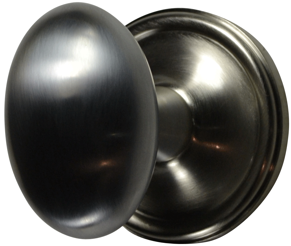 COPPER MOUNTAIN HARDWARE Solid Brass Egg Door Knob Set in Several Finishes