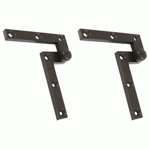 4 3/8 x 5/8 x 1 7/8 Inch Solid Brass Pivot Hinge (Oil Rubbed Bronze Finish) DELTANA