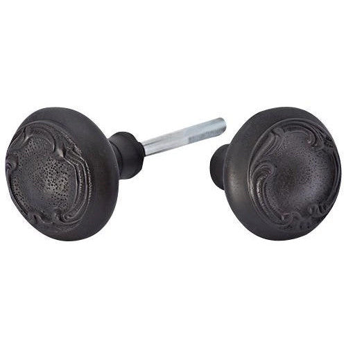 Solid Brass Lafayette Swirl Spare Door Knob Set (Black Bronze) COPPER MOUNTAIN HARDWARE
