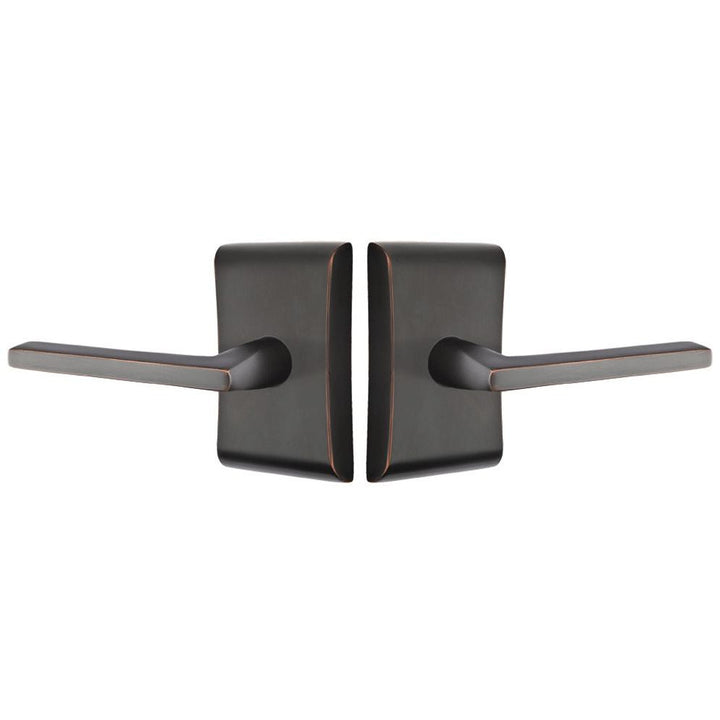 Emtek Solid Brass Helios Lever With Neos Rosette (Several Finish Options) EMTEK