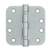 4 Inch x 4 Inch Heavy Duty Steel Hinge (Brushed Chrome Finish) DELTANA