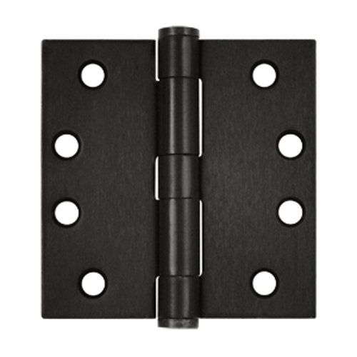 4 Inch x 4 Inch Heavy Duty Steel Hinge (Oil Rubbed Bronze Finish) DELTANA